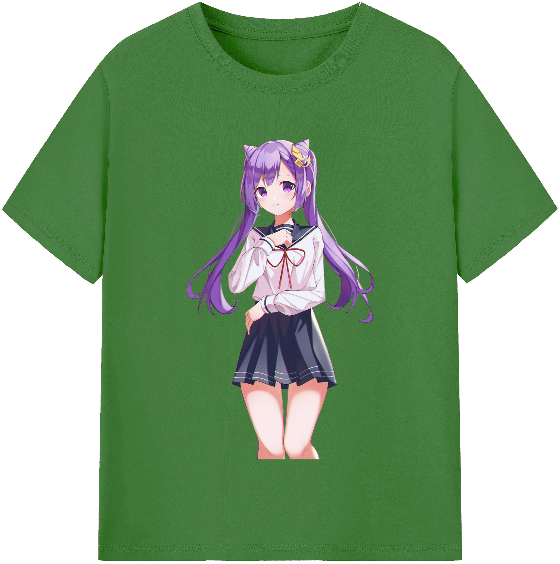 げんし神 刻晴 こくせい genshin Kokusei レディースカジュアルプリントTシャツ（綿100％）